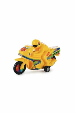 Kawasaki Pull-Back Bike Toy - Yellow 005006YEL