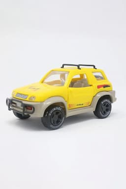 RAV 4 Pull Back Car Toy For Kids - Yellow 005678YEL
