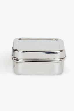 Zion Stainless Steel Royal Square Lunch Box  - 525 ML 005767SIL1