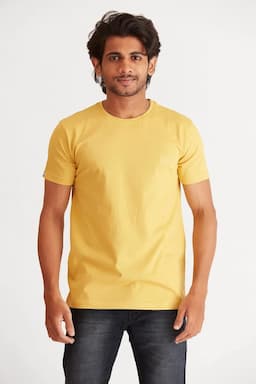 Men's Cotton Regular Fit T-shirt  005924SMUS