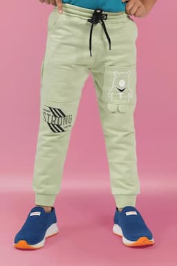 Boy's Polycotton Printed Track Pant 007009PIS34YRS