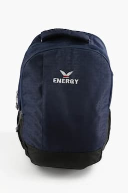 Polyester Solid School Bag for Unisex 008139NAVBLU
