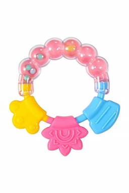 Mommas Baby Bell Teether Ring (Pink) 008654PIN