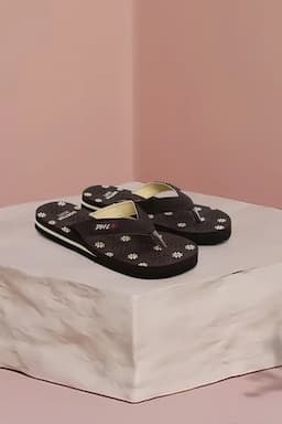 Floral Printed Soft Doctor Slippers for Women 0086869BROWITSAN2