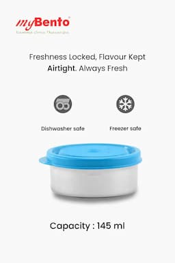 MyBento Stainless Steel Pride 80-1.4H Lunch Box - 145ml 008975BLU1
