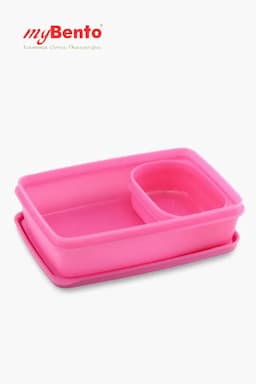 MyBento Plastic Bi Compact Lunch Box - 985ml 008998PIN2