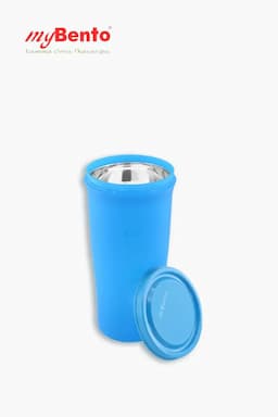 MyBento Plastic & Stainless Steel Passion 5.8H Tumbler - 580 ML 009047BLU1