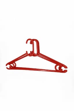 Plastic Cloth Hanger Set - 3 Pcs 009288PLARED
