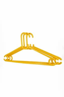 Plastic Cloth Hanger Set - 3 Pcs 009288PLAYEL