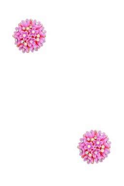 Rose Gold Floral Design Stud Earrings for Girls & Women 009422LAV1