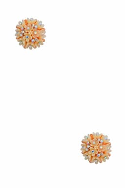 Rose Gold Floral Design Stud Earrings for Girls & Women 009422SAN1