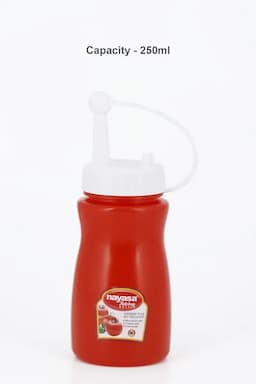 Nayasa Plastic Ketchup Bottle - 250ml 009534RED1