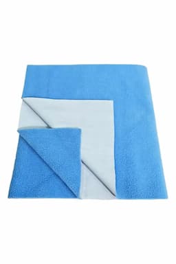 Brandonn Polycotton Baby Bed Protecting Mat - Pack of 1 Large (Blue)  009809BLU2