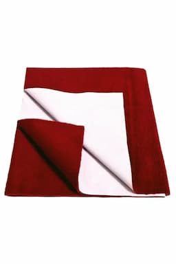 Brandonn Polycotton Baby Bed Protecting Mat - Pack of 1 Large (Maroon) 009809MAR2