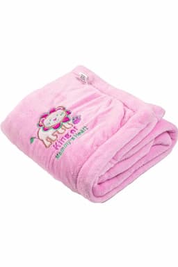 Brandonn Double Layer Soft Coral Fleece Blanket for Baby - Pink 009810PIN2