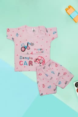 Just Born Printed T-shirt with Shorts Set (2-Pcs Set) 010193BABPIN612