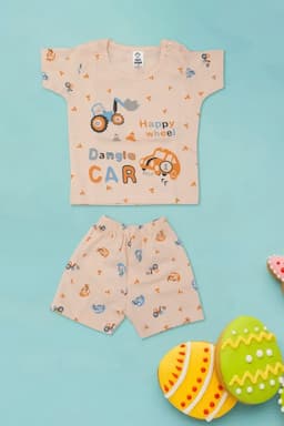 Just Born Printed T-shirt with Shorts Set (2-Pcs Set) 010193PEA03M