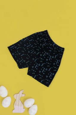 Printed Shorts for Just Born 010224NAVBLU612