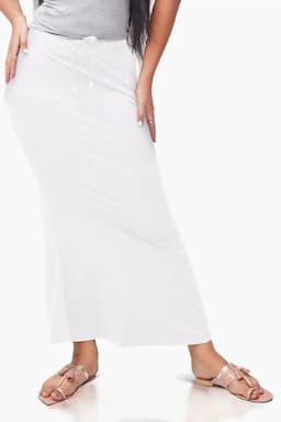 Cotton Viscose Blend Mermaid Saree Shapewear for Women 010313WHIXXL