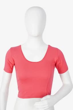 Cotton Lycra Solid Readymade Blouse for Women 010521CHAPINFRESIZ(L/