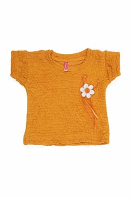 Cotton Lycra Blend Solid T-Shirt for Girl (2 - 14 Yrs) 01056923YRSMUS