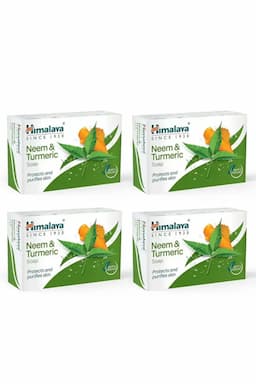 Himalaya Neem and Turmeric Soap (Buy 3 Get 1 Free)- 75g Each 010615MUL300GM