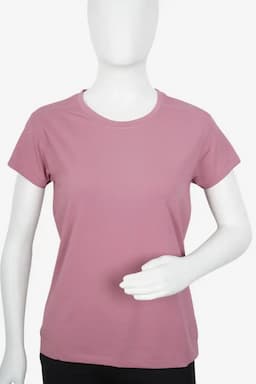 Cotton Blend Solid T-Shirt for Women 010945XLMAU