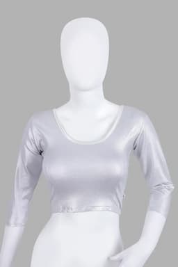 Cotton Lycra Shimmer Readymade Blouse for Women 011023SILFRESIZ