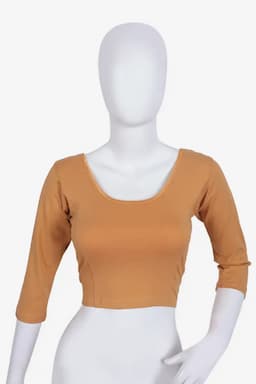 Cotton Lycra Solid Readymade Blouse for Women 011027SANFRESIZ(L/