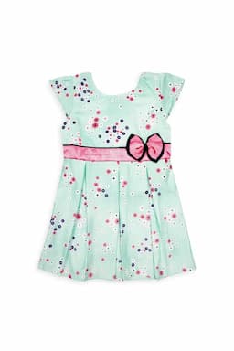 Floral Printed Cotton Frock for Girls 011065LIGGRE910YRS