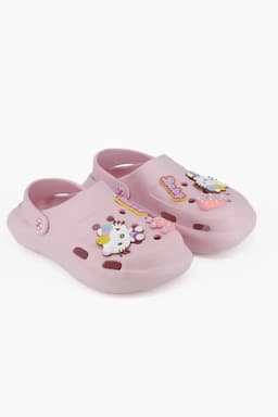 Girl's Kitty Printed Lightweight Clogs 0112636YRSBABPIN