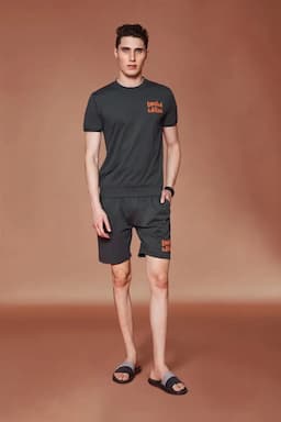 Cotton T-shirt with Shorts Sets for Men (2-Pcs Set) 011643DARGREL2