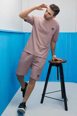 Men's Cotton T-shirt with Shorts Sets (2-Pcs Set) 011648MAUXL