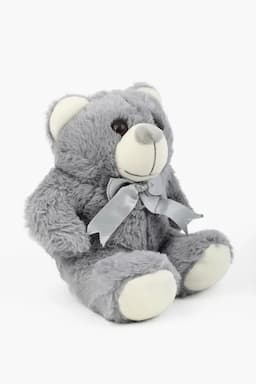 Lovely Toys Rabbit Fur Teddy Plush Stuffed Soft Toy -  (Grey) 011759GRE
