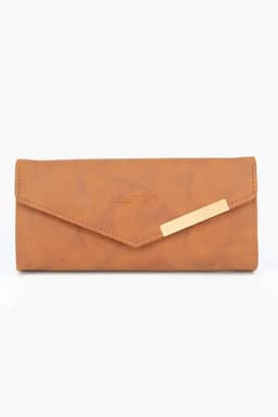Faux Leather Solid Casual Purse for Women 012356BRO