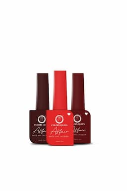 Colors Queen Affair Semi Matte Glossy Nail Polish - Pack Of 3 (Shade 01)  012479SHA0113M