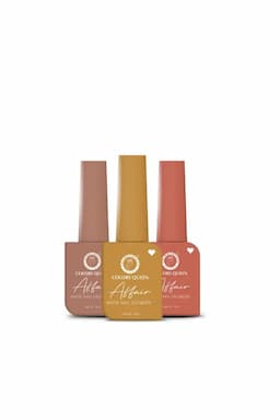 Colors Queen Affair Semi Matte Glossy Nail Polish - Pack Of 3 (Shade 04)  012479SHA0413M