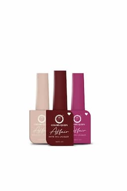 Colors Queen Affair Semi Matte Glossy Nail Polish - Pack Of 3 (Shade 07)  012479SHA0713M