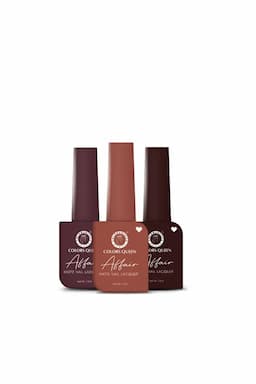 Colors Queen Affair Semi Matte Glossy Nail Polish - Pack Of 3 (Shade 14)  012479SHA1413M