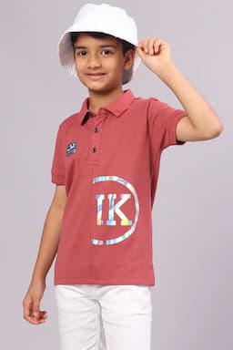 Boy's Printed Polo T-shirt  01265578YRSCHERED