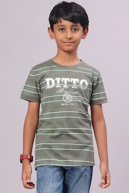 Typographic Print T-shirt for Boy 01266734YRSDARGRE