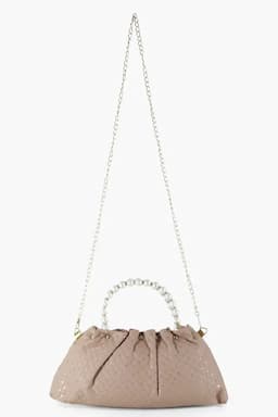 Pearl Handle Mini Tote Bag for Women 013070PEA