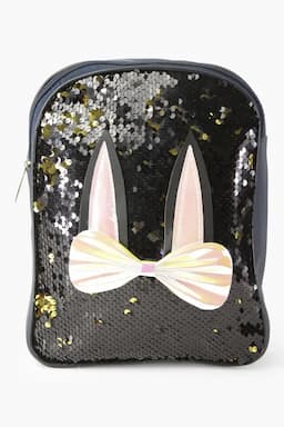 Trendy Reversable Sequin Mini Backpack for Girls 013088BLUWITGOL