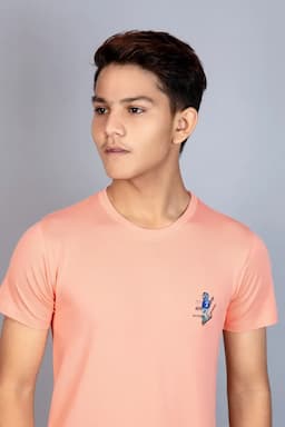 Cotton Slim Fit T-shirt for Boy 0132951112YRSPEA