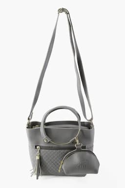 Solid Sling Bag with Pouch for Women & Girls 013466GRE