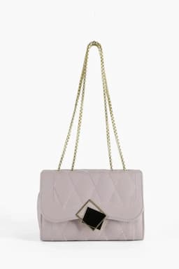 Solid Fitting Chain Sling Bag for Girls 013832LAV