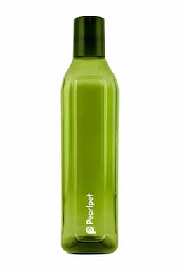 Pearlpet Plastic Cubic Water Bottle - 1000 ml 013928GRE100ML