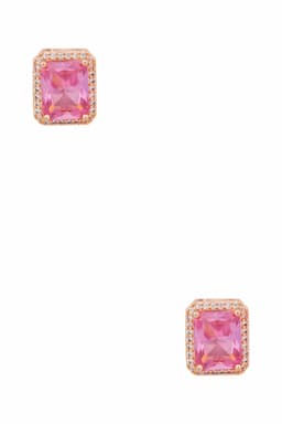 Rose Gold Rectangle Stud Earrings for Girls & Women 013941LIGPIN1