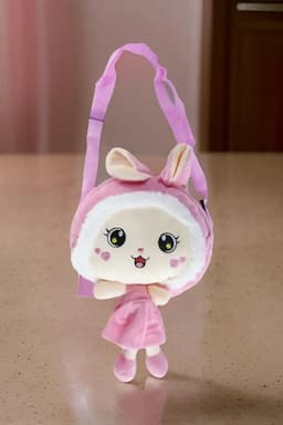 Cute Soft Doll Sling Bag for Girls 013960PIN