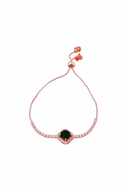 Elegant Cushion-Cut Stone Adjustable Bracelet for Girls & Women 013965DARGREFRE1